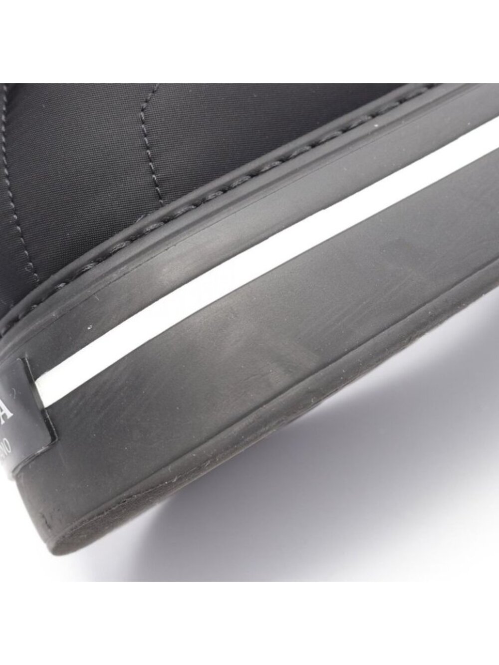 Prada Sneakers Re-Nylon Macro High Top Nylon Leather Cut - Picture 8 of 11